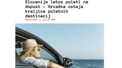 Hrvatska najpopularnija destinacija na tržištu Slovenije!