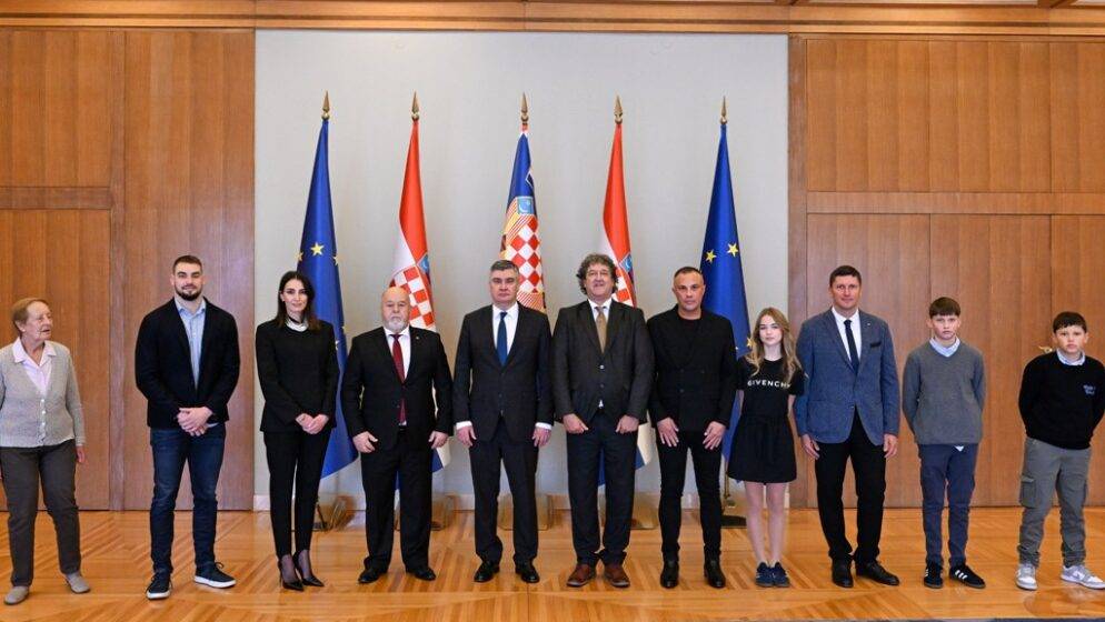 Predsjednik Milanović primio autore projekta o bokeljskim Hrvatima uoči premijere filma