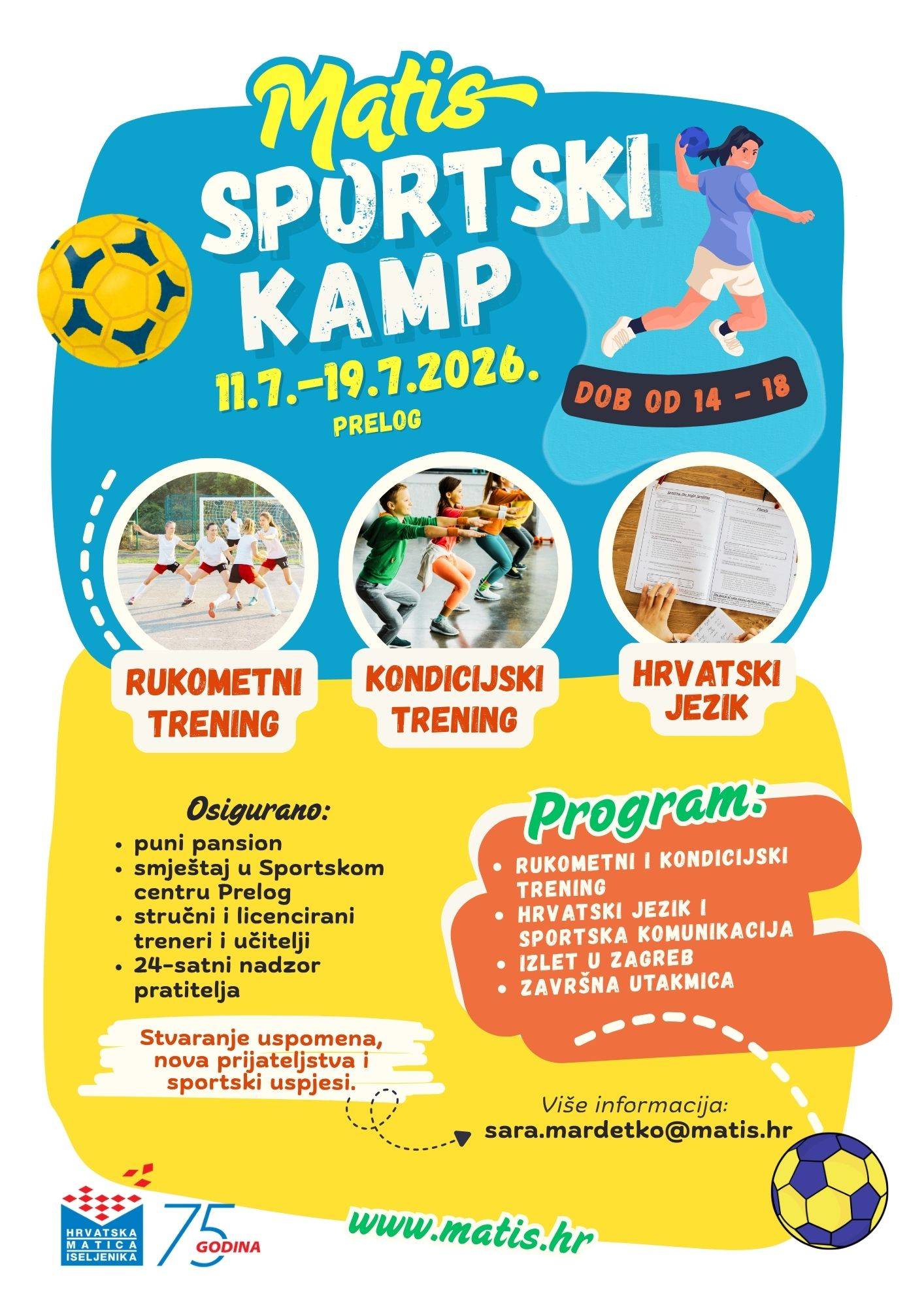 Mladi iz hrvatskog iseljeništva dolaze u Hrvatsku: pokreće se prvi Sportski kamp Hrvatske matice iseljenika