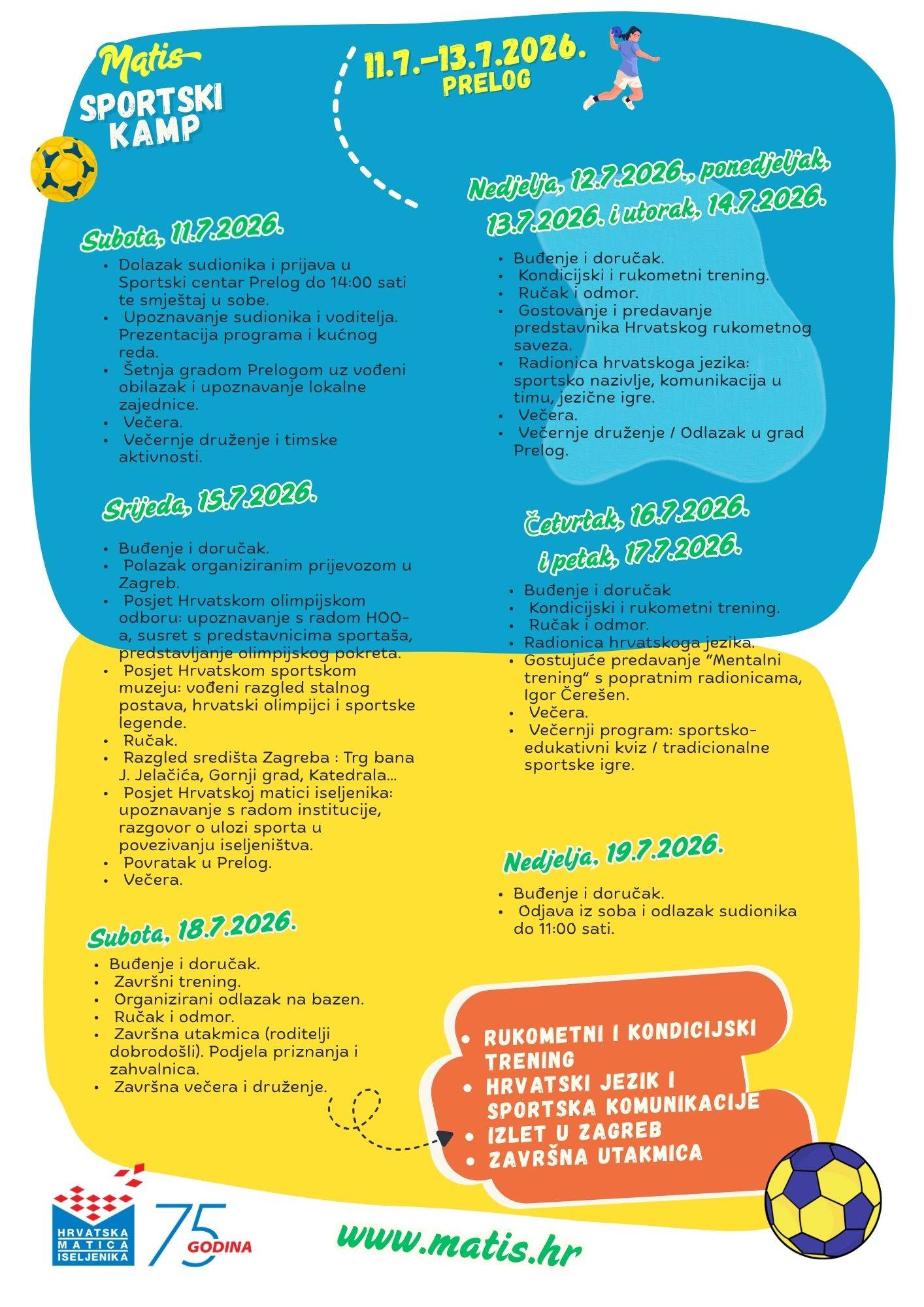 Mladi iz hrvatskog iseljeništva dolaze u Hrvatsku: pokreće se prvi Sportski kamp Hrvatske matice iseljenika