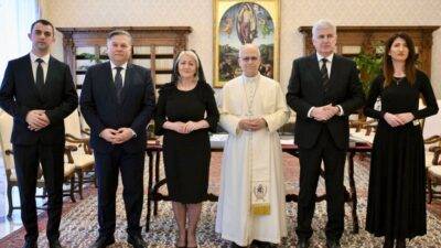 Papa Lav XIV. primio u audijenciju vodeće dužnosnike Hrvata iz BiH