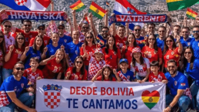 Hrvati iz Bolivije pjesmom podržali Vatrene: ‘Hrvatska, iz Bolivije ti pjevamo’