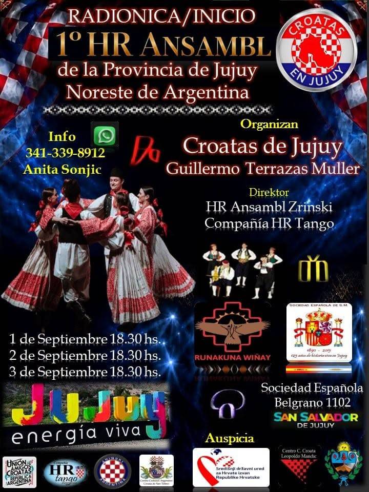 Prvi seminar hrvatskog folklora u argentinskom Jujuyu okupit će hrvatsku zajednicu i njezine potomke