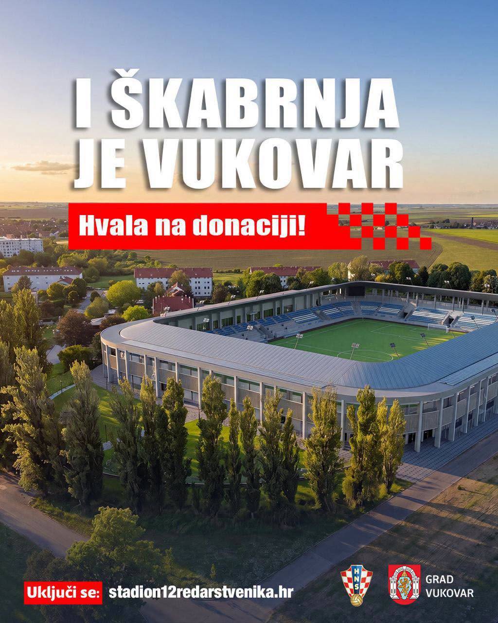 Branitelji Domaljevca i Šamca donirali 2.500 eura za stadion '12 hrvatskih redarstvenik' u Vukovaru