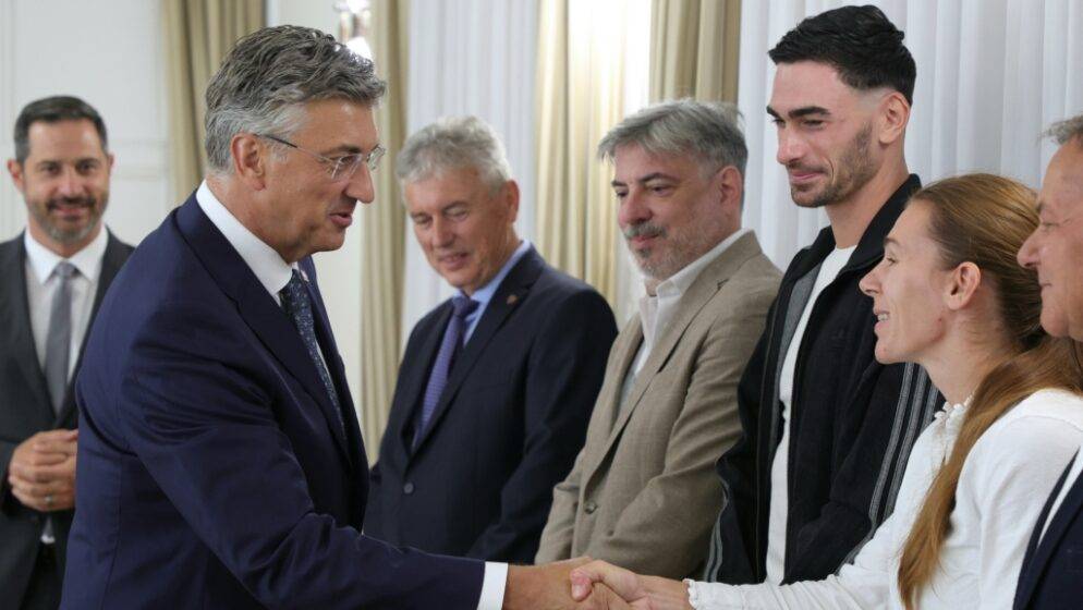 Plenković primio europske prvake Saru Kolak i Marina Bloudeka: ‘Čestitam vam od srca’